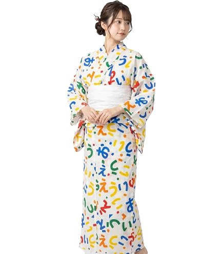 Amazon.co.jp: 夏色の向日葵しらべ藍Dita オトナ浴衣 ゆかた・帯・下駄